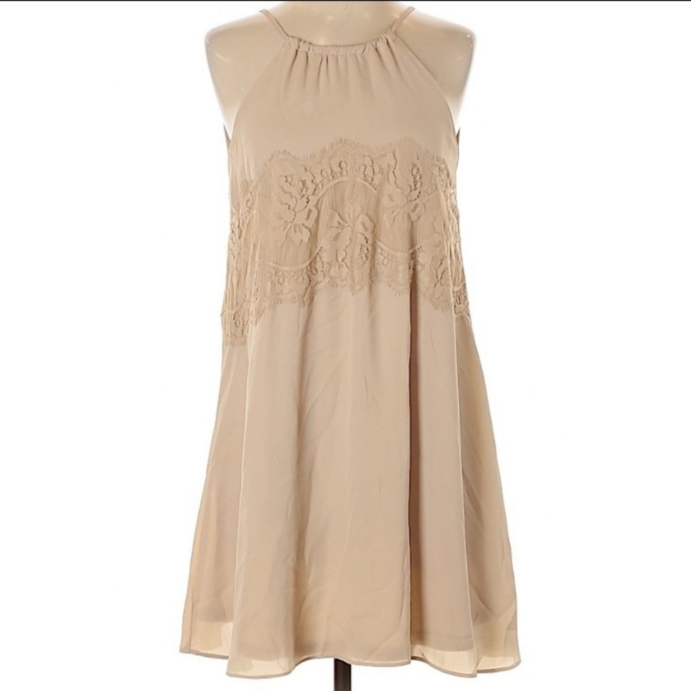 Francesca's high neck lace summer dress